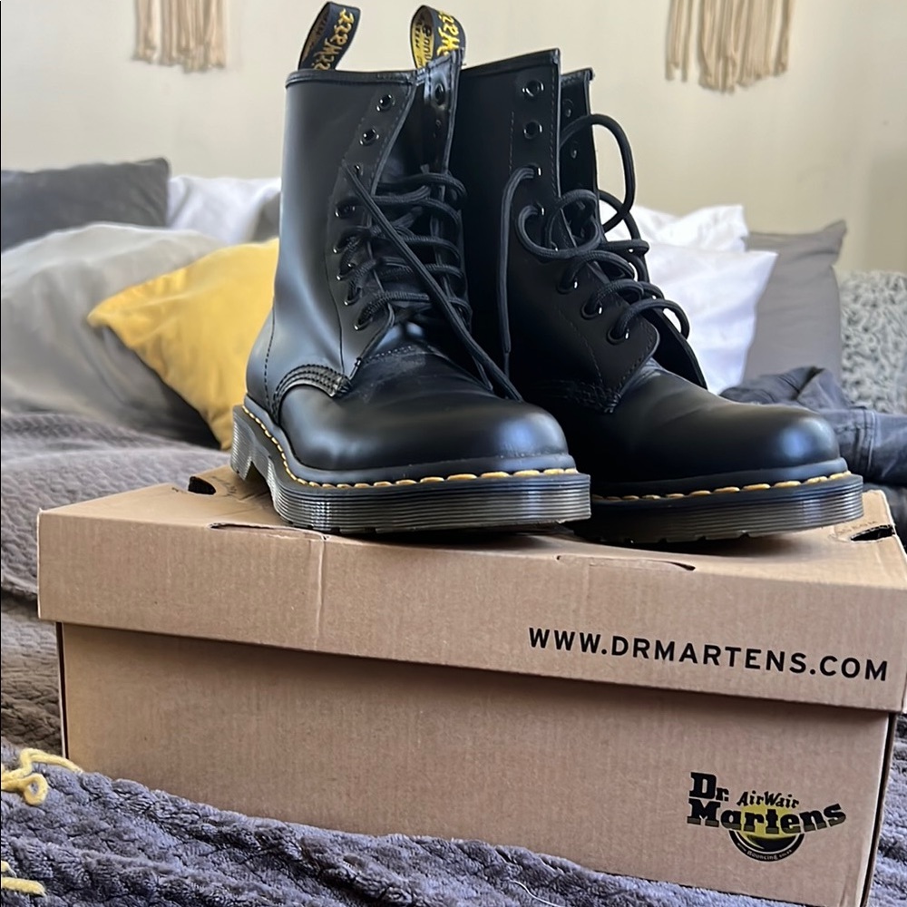 Dr. Martens Black Leather Boots